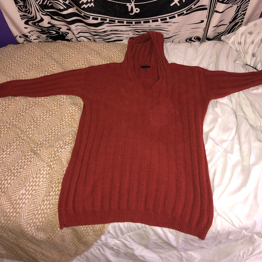 Rust colored oversized sweater